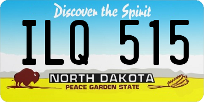 ND license plate ILQ515