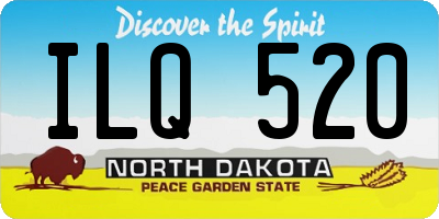 ND license plate ILQ520