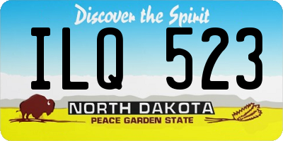 ND license plate ILQ523
