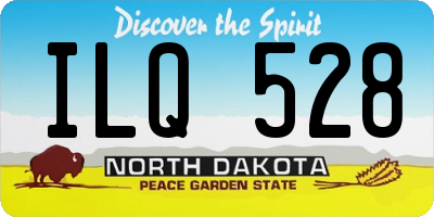 ND license plate ILQ528
