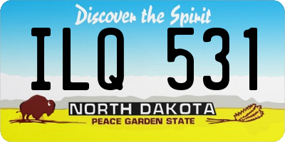 ND license plate ILQ531