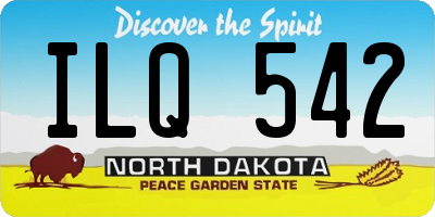 ND license plate ILQ542