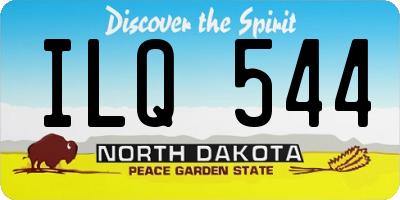 ND license plate ILQ544