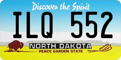ND license plate ILQ552