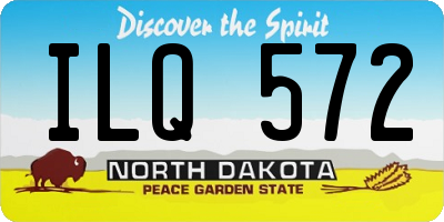 ND license plate ILQ572
