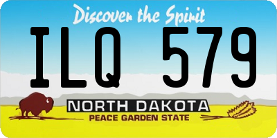 ND license plate ILQ579