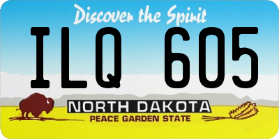 ND license plate ILQ605