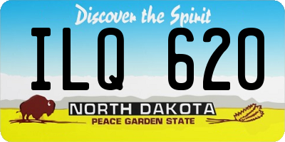 ND license plate ILQ620