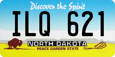 ND license plate ILQ621