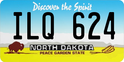 ND license plate ILQ624