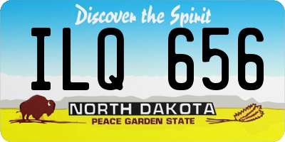 ND license plate ILQ656