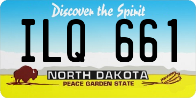ND license plate ILQ661