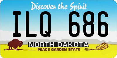 ND license plate ILQ686