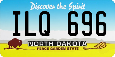 ND license plate ILQ696