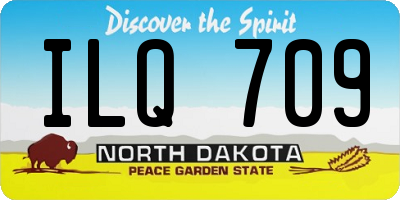 ND license plate ILQ709