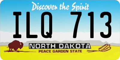 ND license plate ILQ713