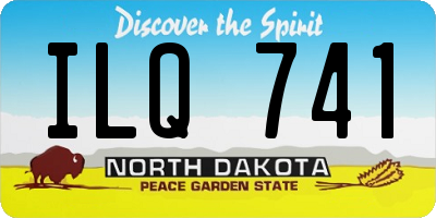 ND license plate ILQ741
