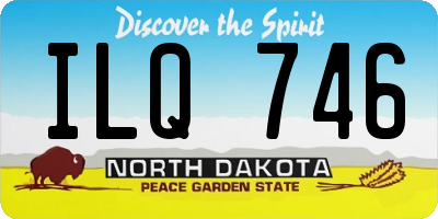 ND license plate ILQ746