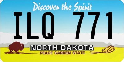 ND license plate ILQ771