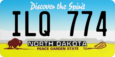 ND license plate ILQ774