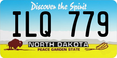 ND license plate ILQ779