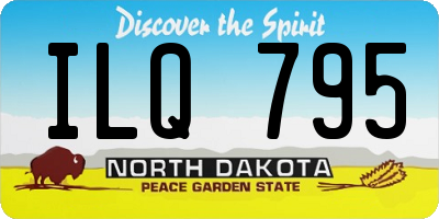 ND license plate ILQ795