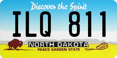 ND license plate ILQ811