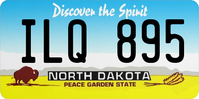 ND license plate ILQ895