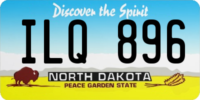 ND license plate ILQ896