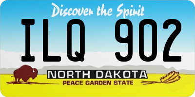 ND license plate ILQ902