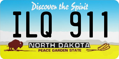 ND license plate ILQ911