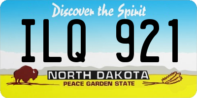 ND license plate ILQ921