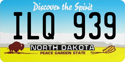 ND license plate ILQ939