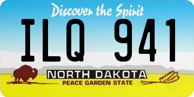 ND license plate ILQ941