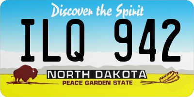 ND license plate ILQ942