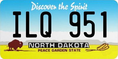 ND license plate ILQ951