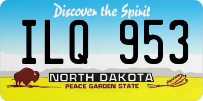 ND license plate ILQ953