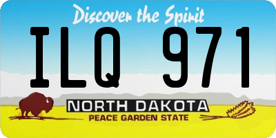 ND license plate ILQ971