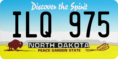 ND license plate ILQ975