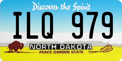 ND license plate ILQ979