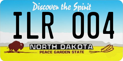 ND license plate ILR004