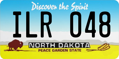 ND license plate ILR048