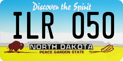ND license plate ILR050