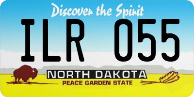 ND license plate ILR055