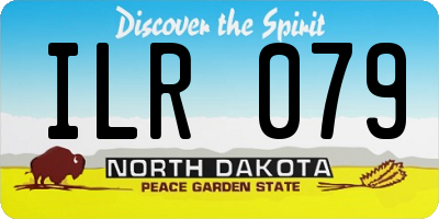 ND license plate ILR079