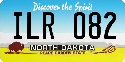 ND license plate ILR082