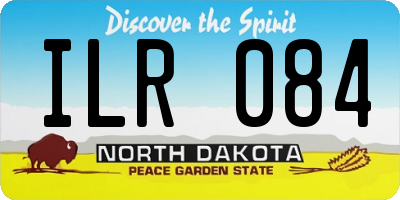 ND license plate ILR084