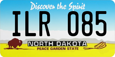ND license plate ILR085