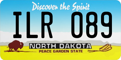 ND license plate ILR089