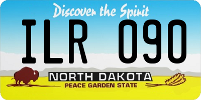 ND license plate ILR090